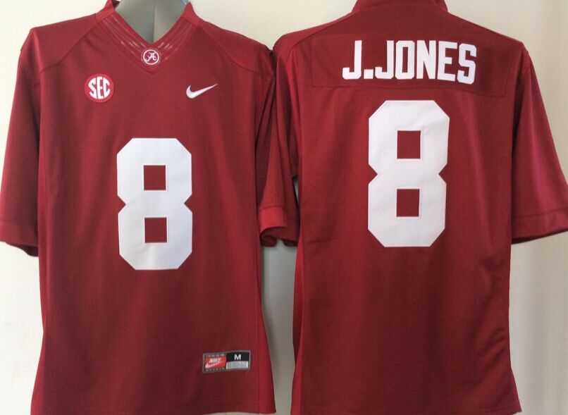 Men's Alabama Crimson Tide Julio Jones #8 Crimson Jersey